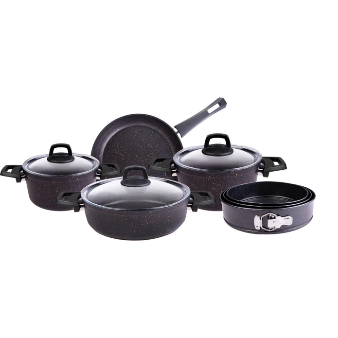 Karaca Bioqranit Blackgold 10 Parça Qazan Dəsti